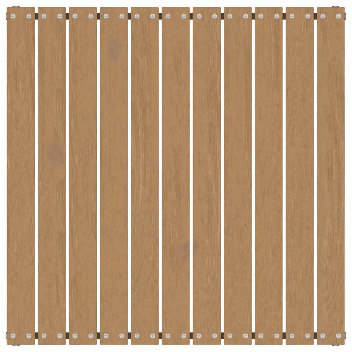 Taburetes de jardín con cojines madera maciza pino marrón miel