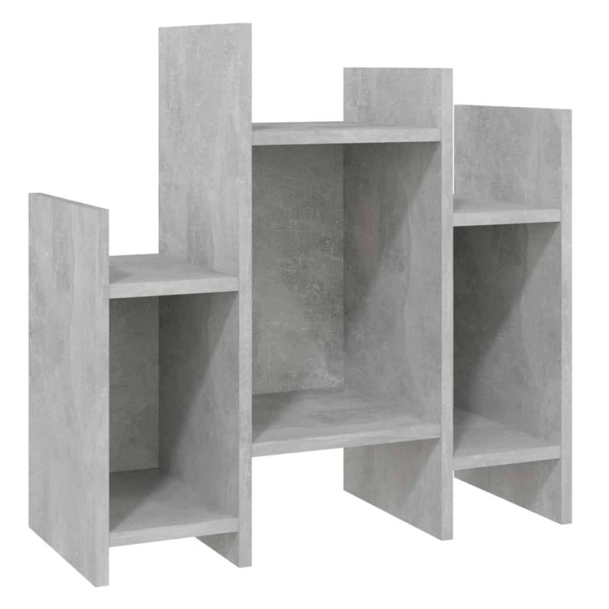 Armario auxiliar de aglomerado gris hormigón 60x26x60 cm