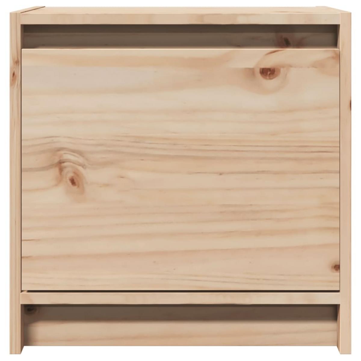 Mesita de noche madera maciza de pino 40x30,5x40 cm