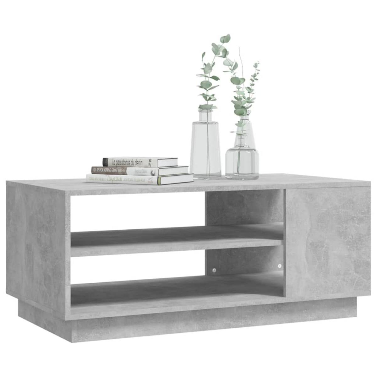 Mesa De Centro Madera De Ingeniería Gris Sonoma 60x60x30 Cm