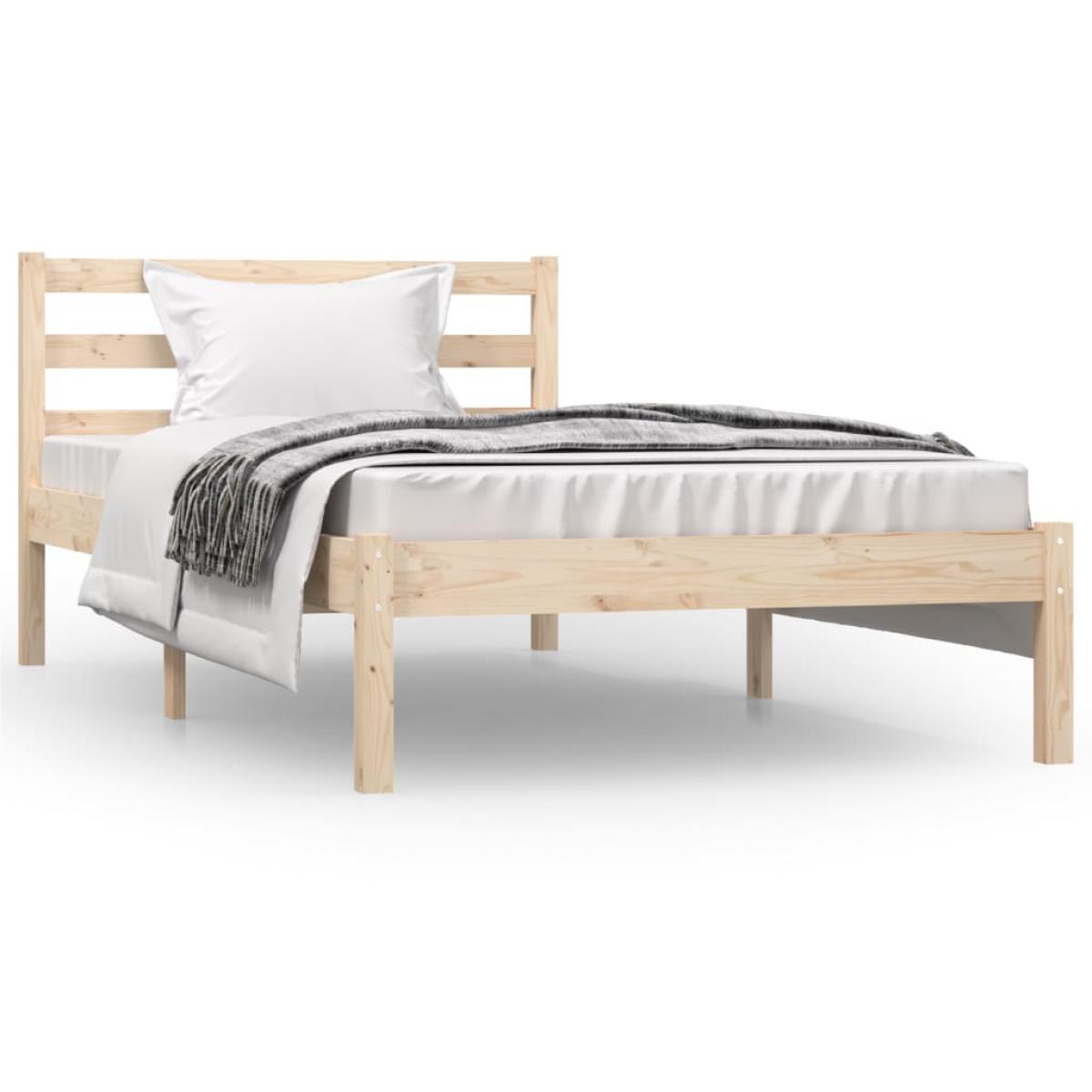Estructura de cama individual sin colchón 90x190 cm