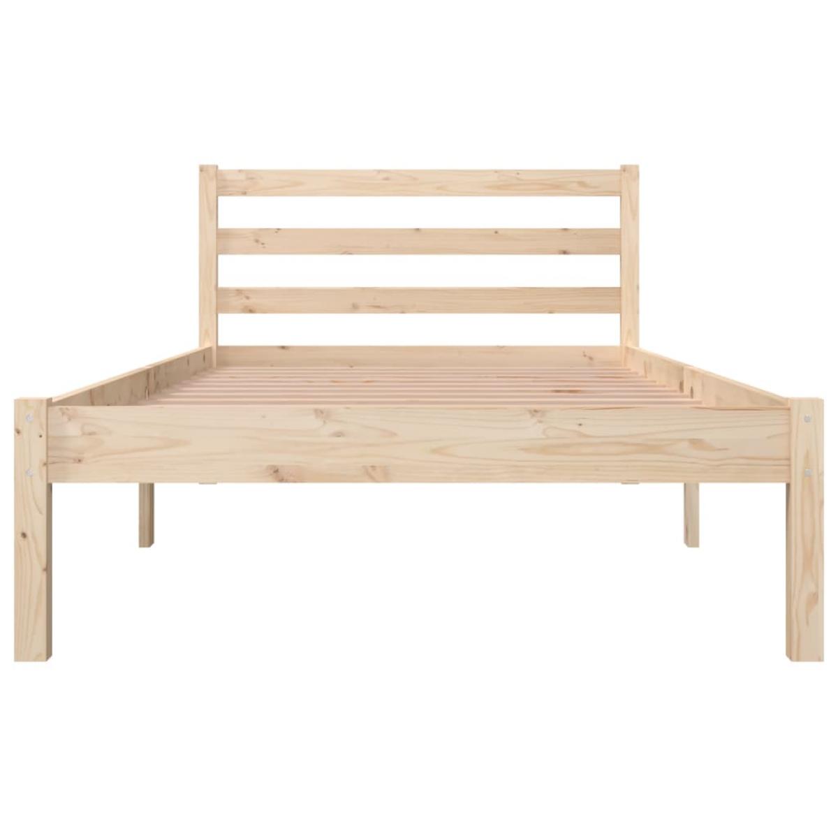 Estructura de cama individual sin colchón 90x190 cm
