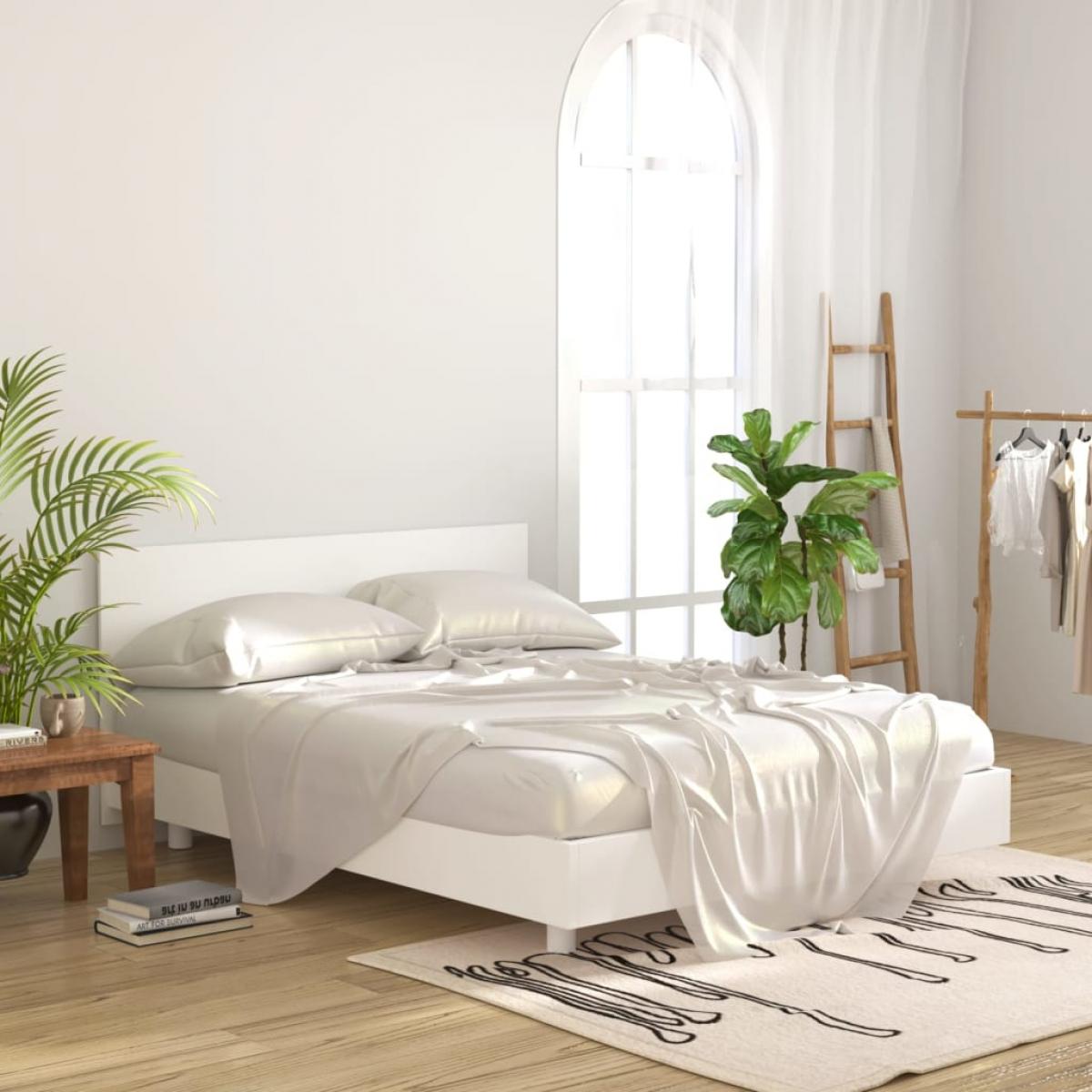 Cabecero de cama madera contrachapada blanco 160x1,5x80 cm