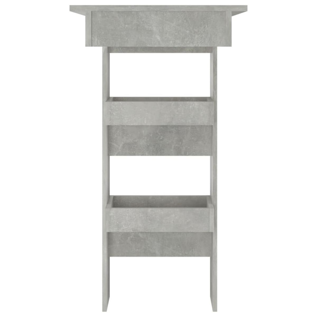Mesa de bar de pared madera contrachapada gris 102x45x103,5cm