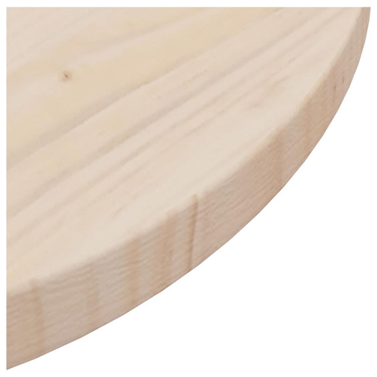 Superficie de mesa madera maciza de pino Ø40x2,5 cm