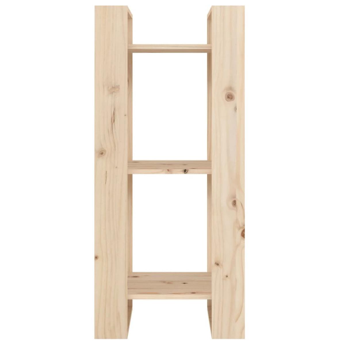 Estantería/divisor de espacios madera maciza pino 41x35x91 cm