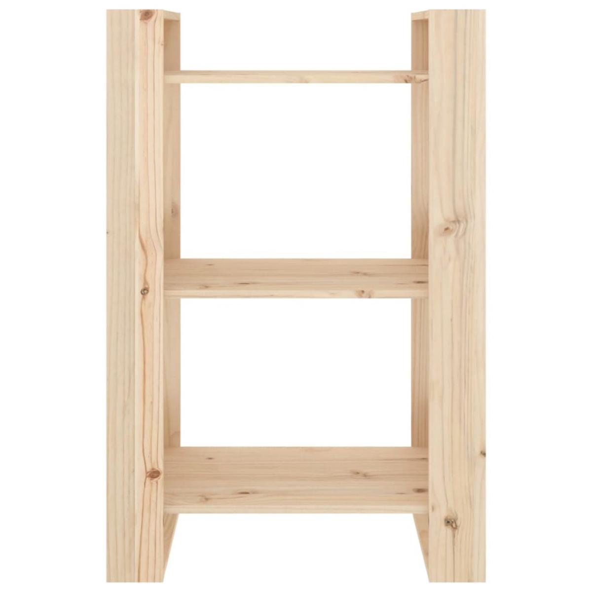 Estantería/divisor de espacios madera maciza pino 60x35x91 cm