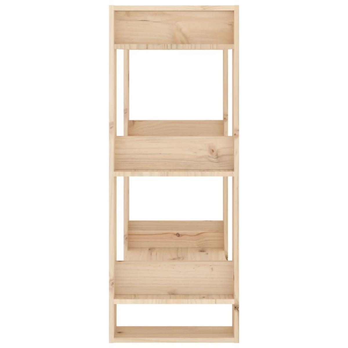Estantería/divisor de espacios madera maciza pino 60x35x91 cm