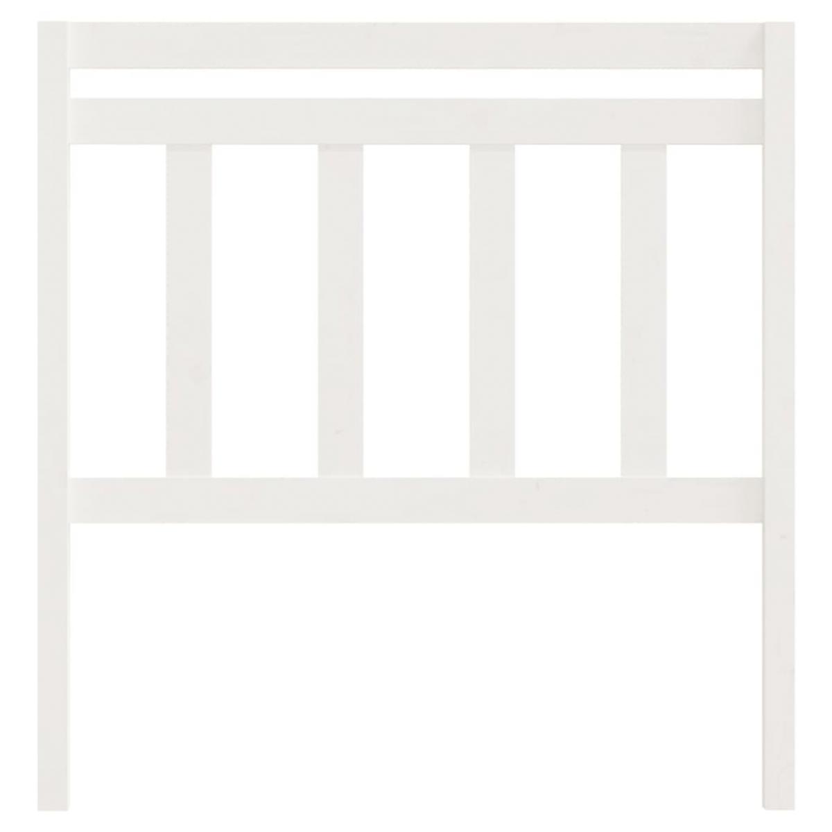 Cabecero de cama madera maciza de pino blanco 106x4x100 cm