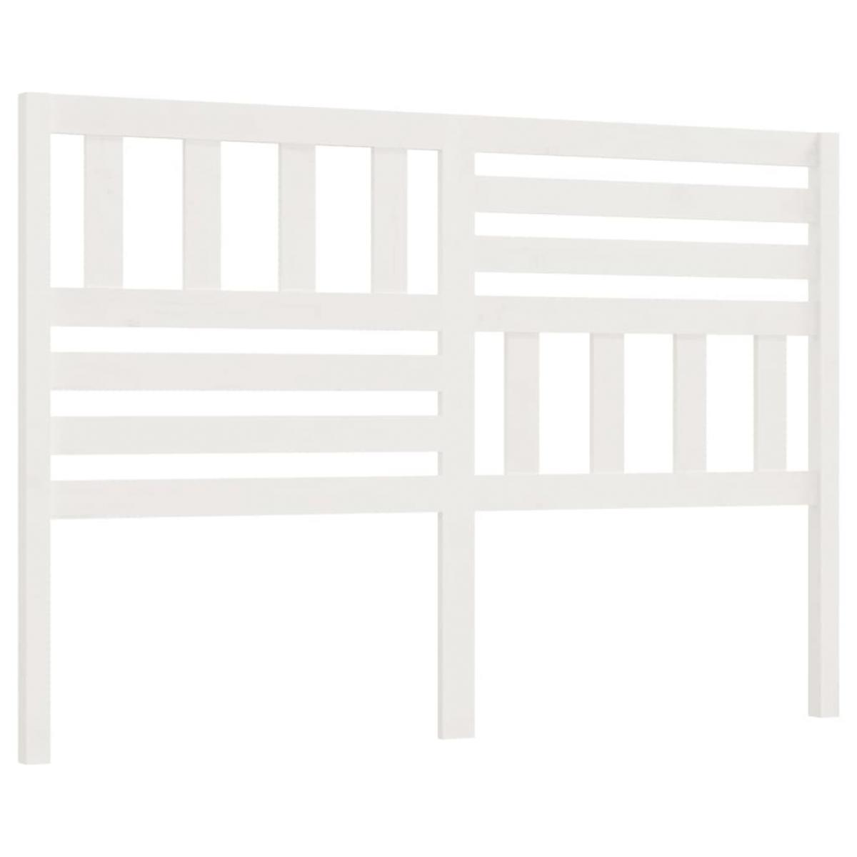 Cabecero de cama madera maciza de pino blanco 146x4x100 cm