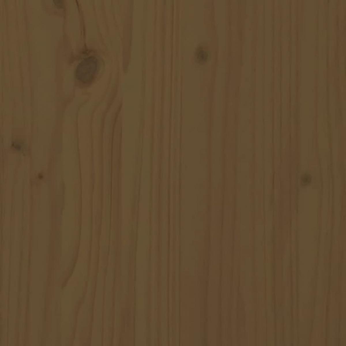 Cabecero de cama madera maciza de pino marrón miel 206x4x100 cm