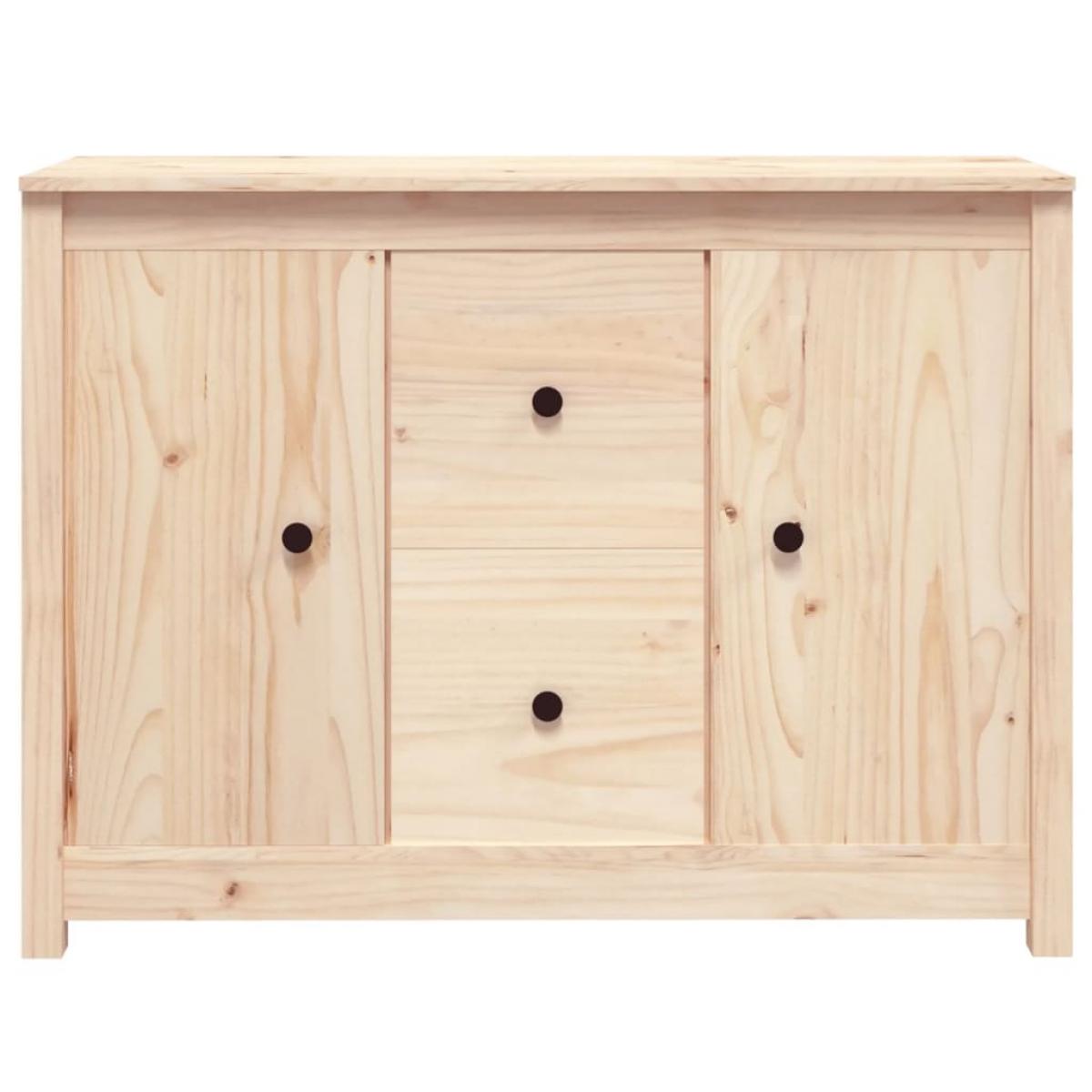 Aparador de madera maciza de pino 100x35x74 cm