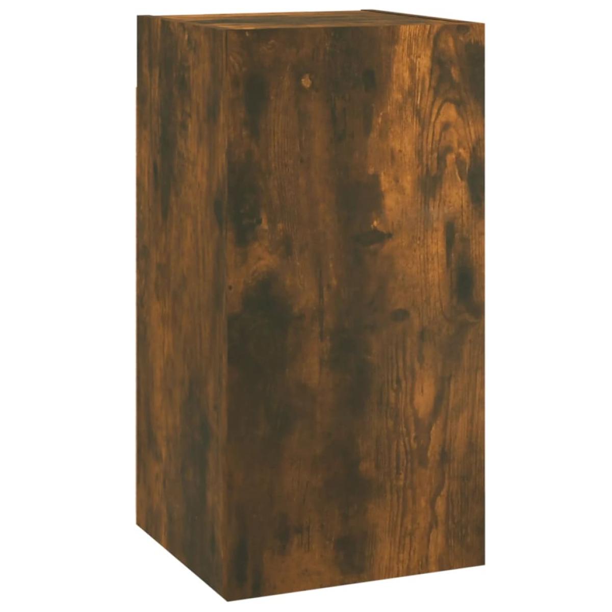 Muebles para TV 2 uds madera roble ahumado 30,5x30x60 cm