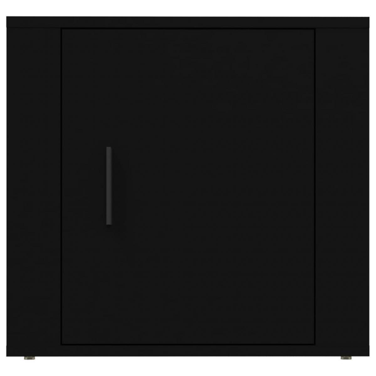 Mesita de noche color negro 50x39x47 cm