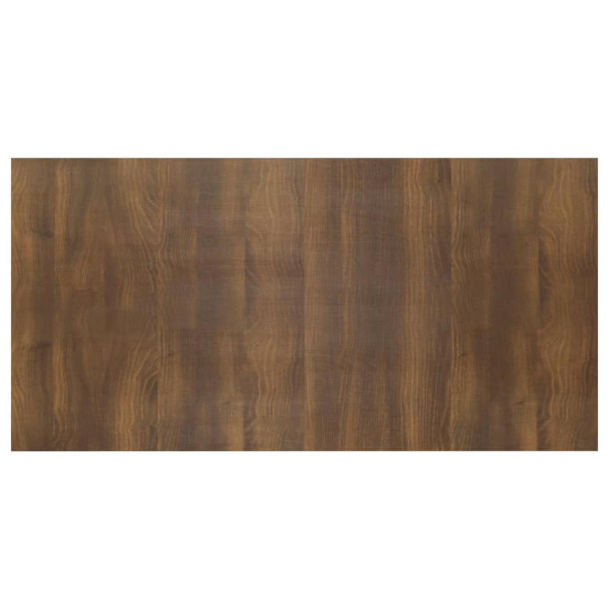 Cabecero de cama madera contrachapada roble marrón 160x1,5x80cm