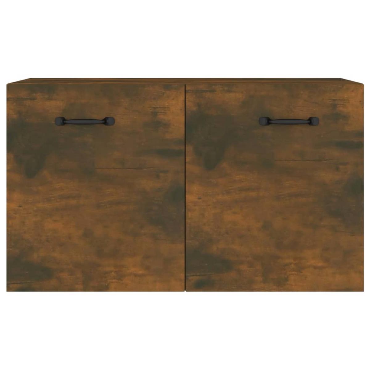 Armario pared madera contrachapada roble ahumado 60x36,5x35 cm