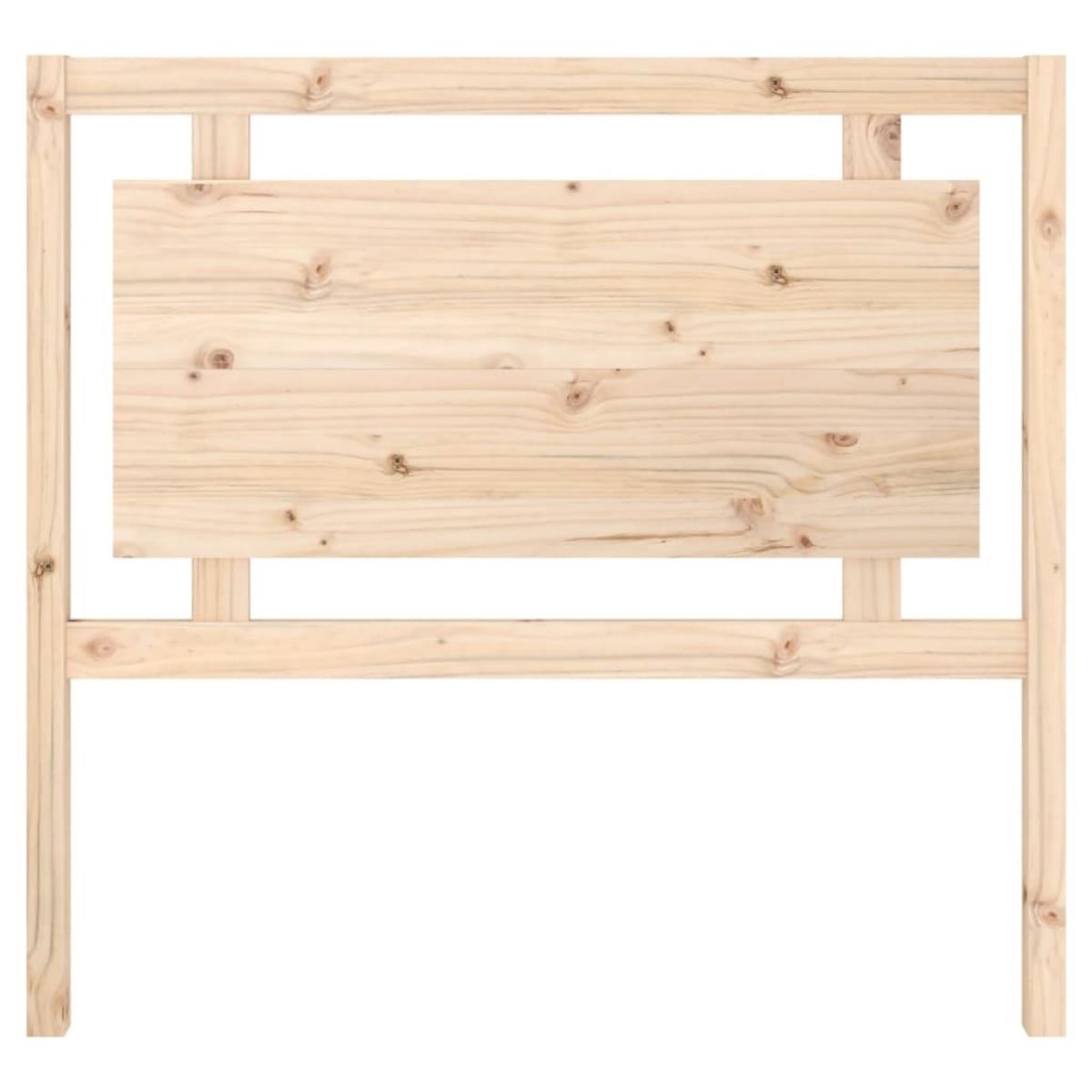 Cabecero de cama madera maciza de pino 105,5x4x100 cm