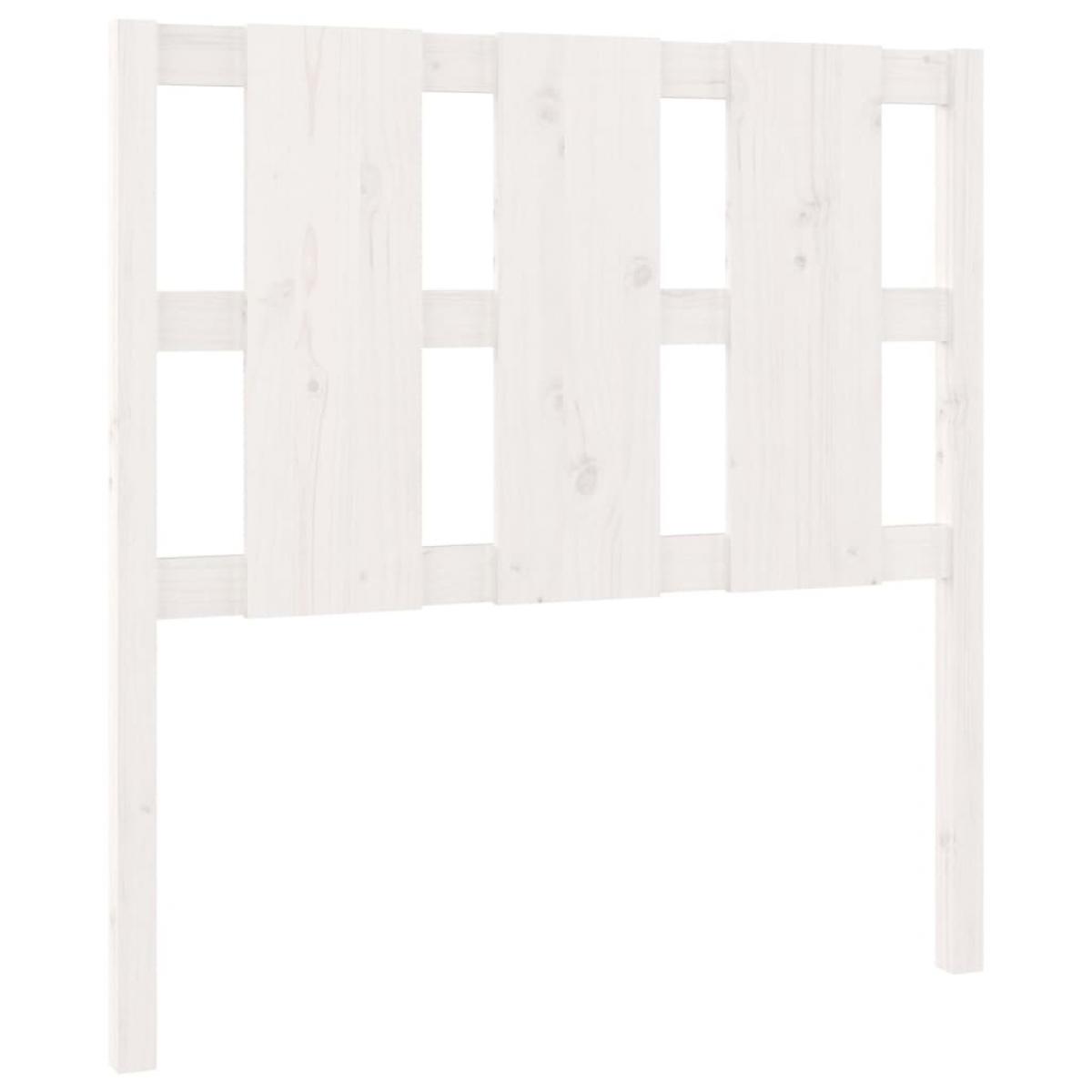 Cabecero de cama madera maciza de pino blanco 95,5x4x100 cm