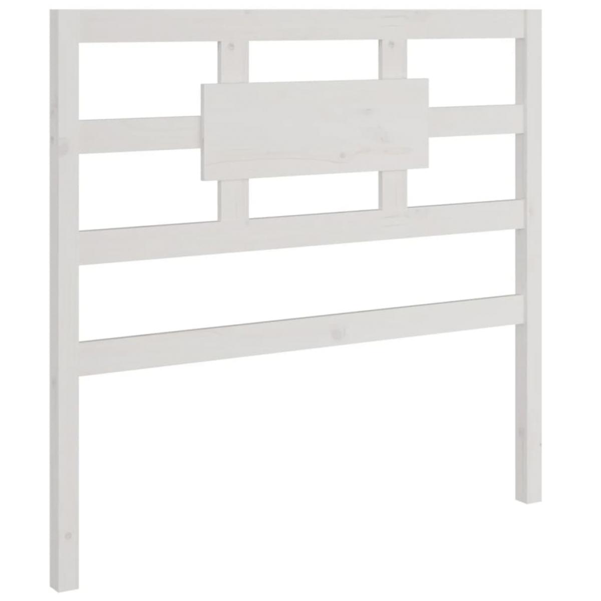 Cabecero de cama madera maciza de pino blanco 95,5x4x100 cm