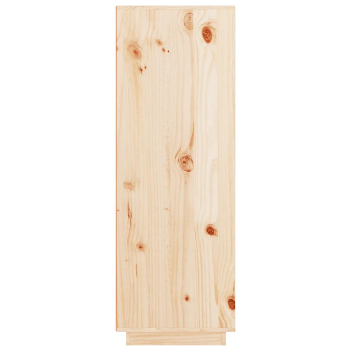 Aparador alto de madera maciza de pino 89x40x116,5 cm