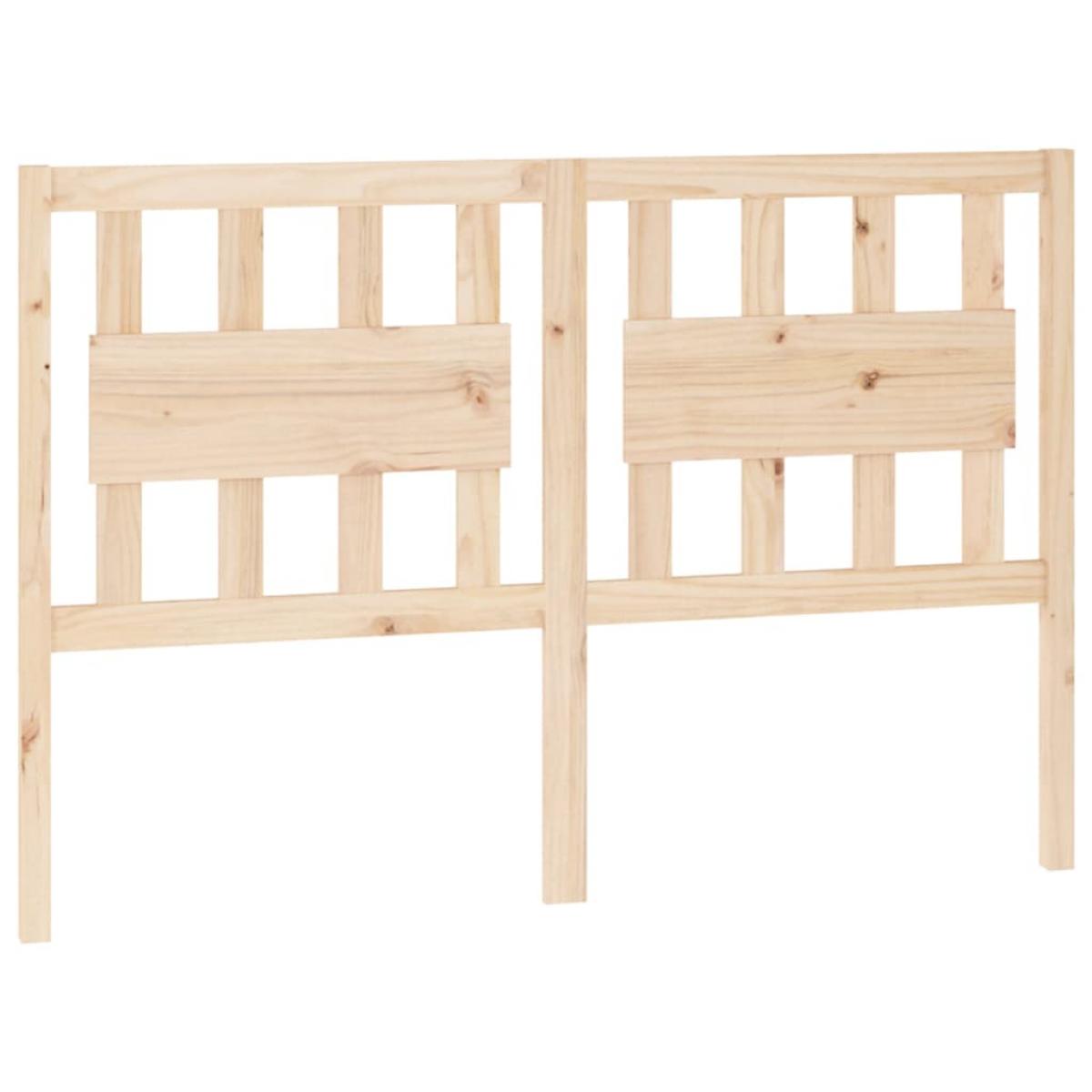 Cabecero de cama madera maciza de pino 145,5x4x100 cm