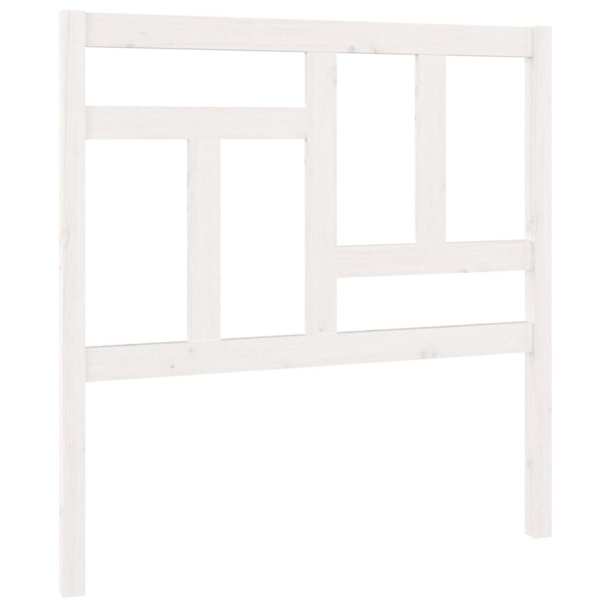 Cabecero de cama madera maciza de pino blanco 95,5x4x100 cm