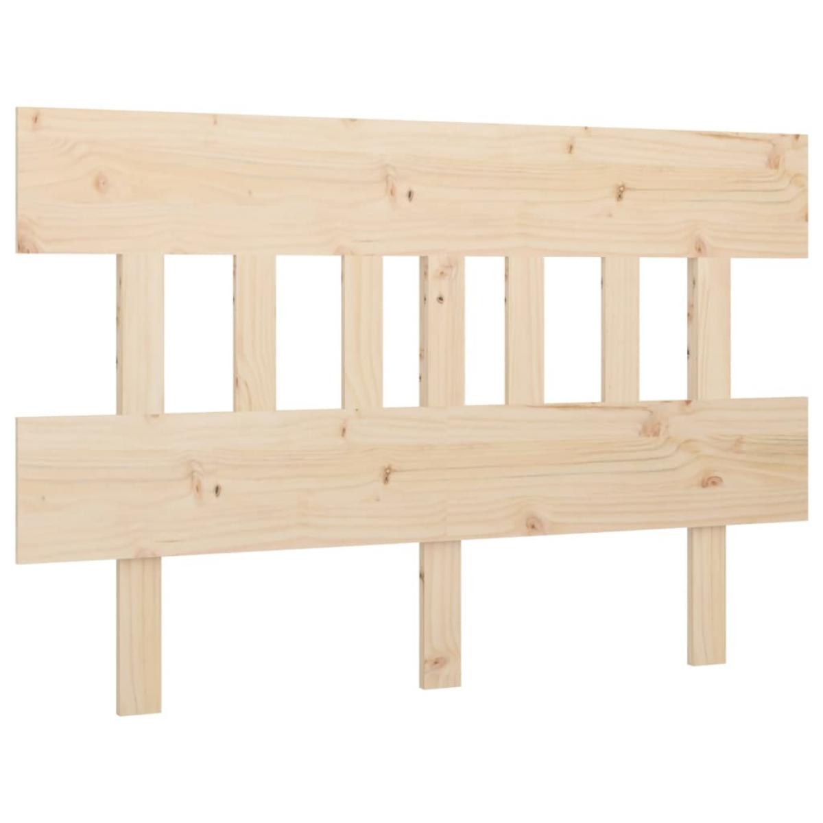 Cabecero de cama madera maciza de pino 143,5x3x81 cm