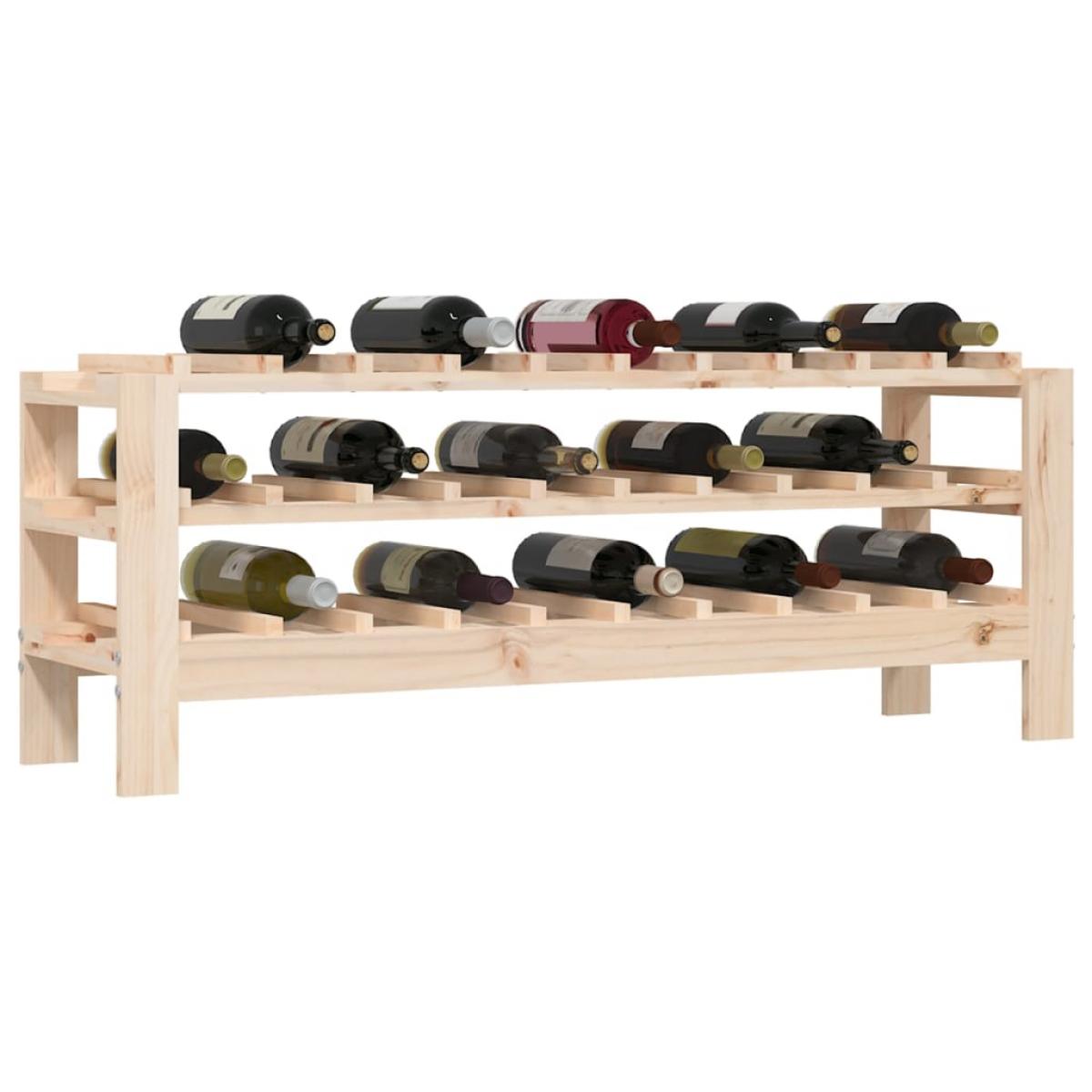 Botellero madera maciza de pino 109,5x30x42 cm