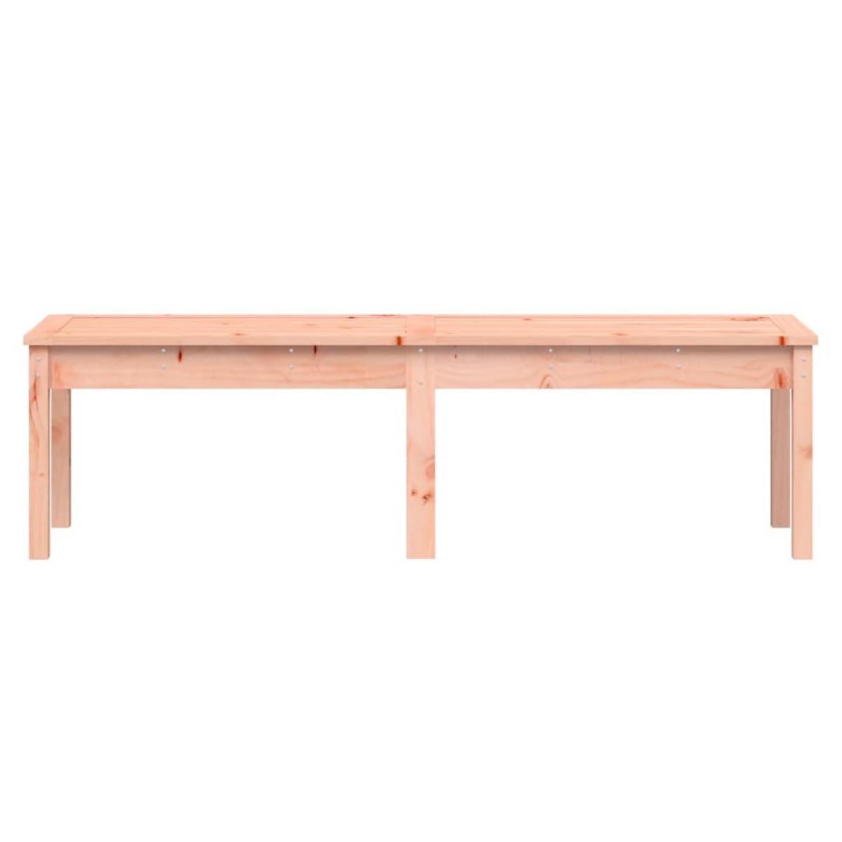 Banco de jardín 2 plazas madera maciza douglas 159,5x44x45 cm