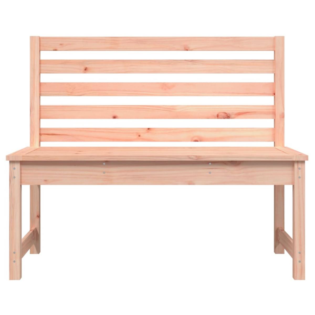 Banco de jardín madera maciza abeto de Douglas 109 cm