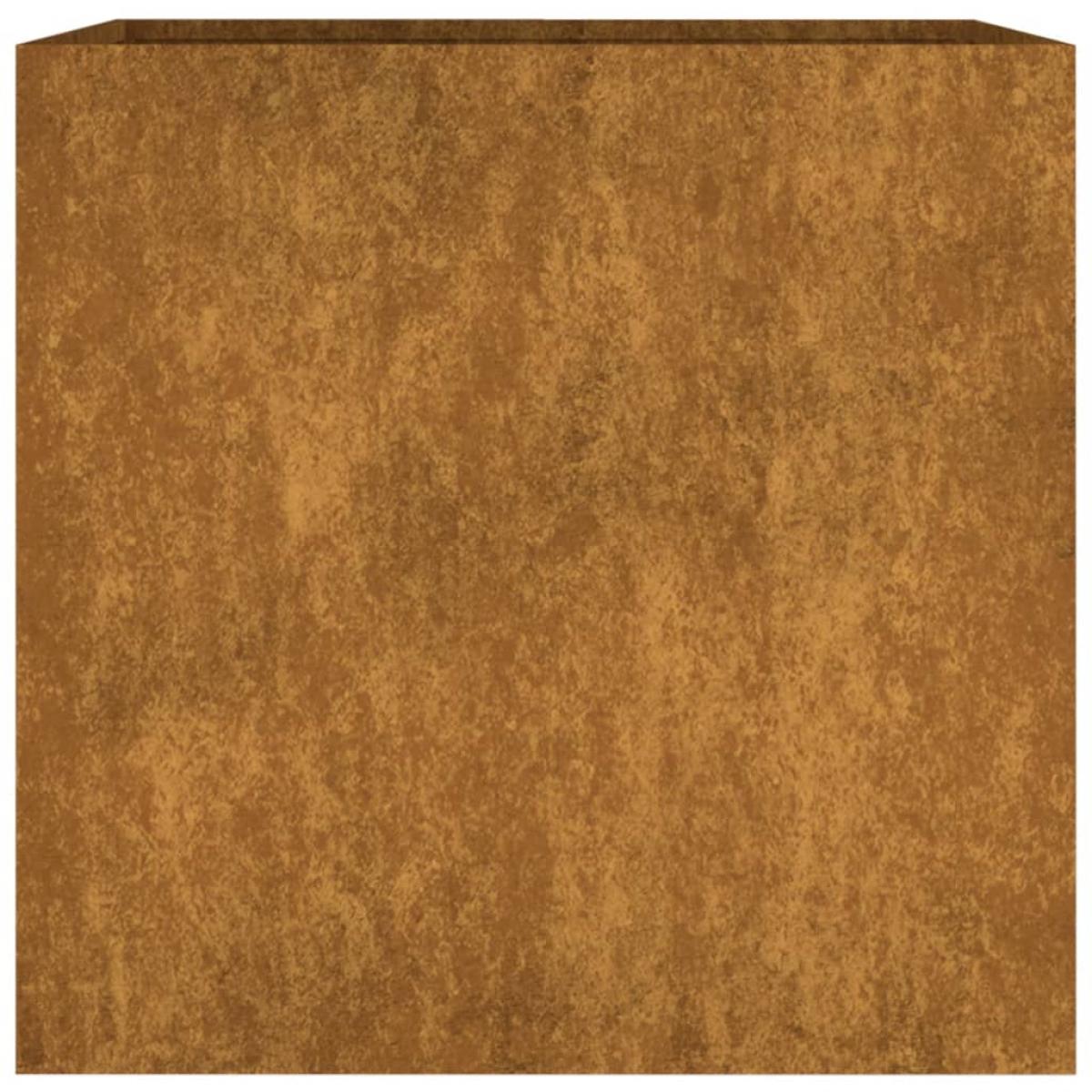 Jardinera de acero corten 40x41x40 cm