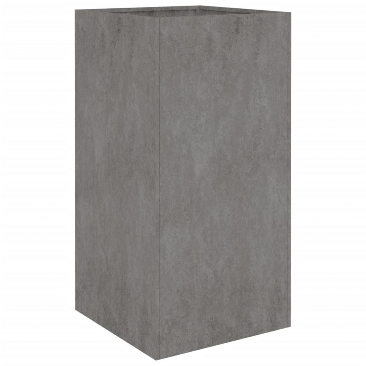 Jardinera de acero corten 40x40x80 cm