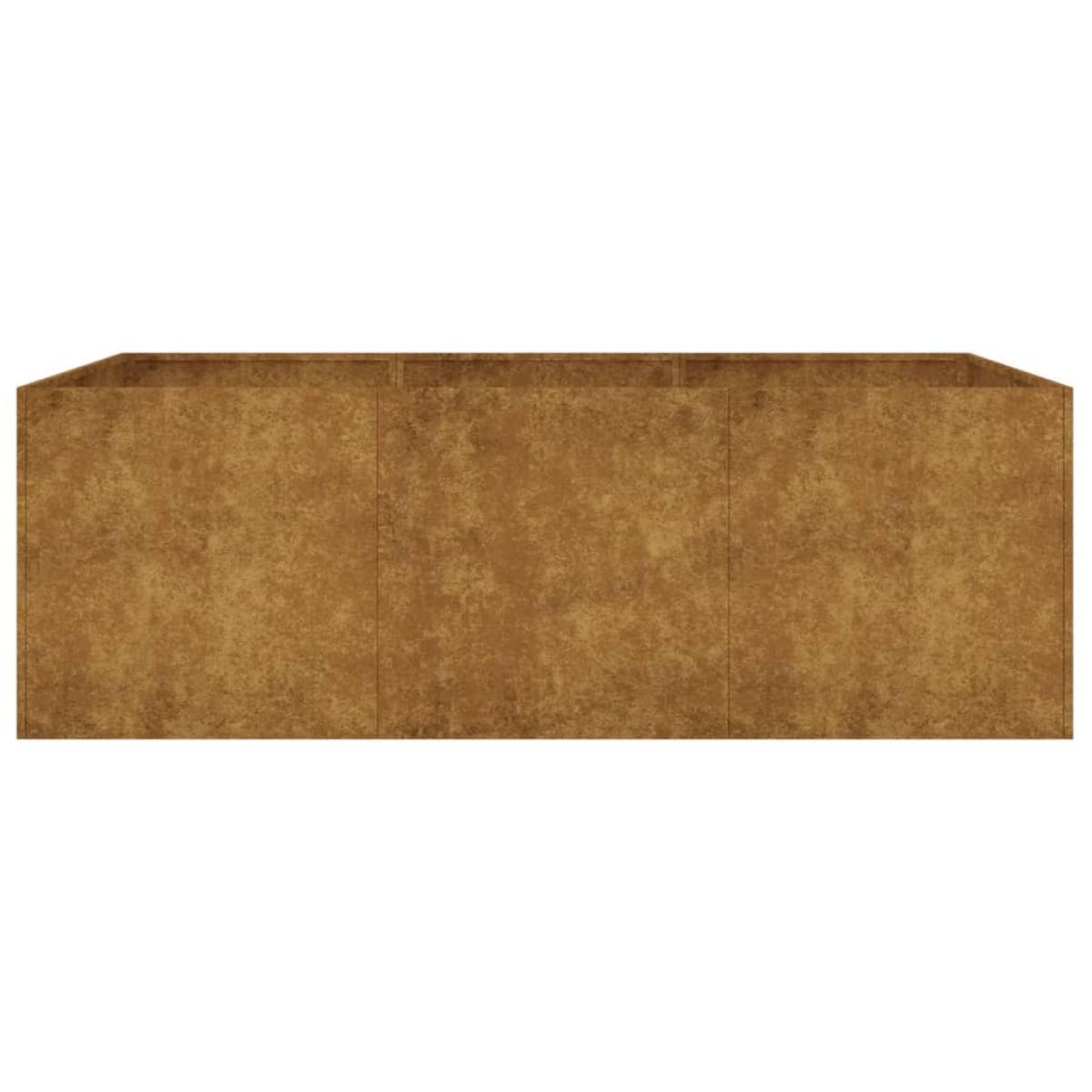 Jardinera acero corten 120x80x40 cm