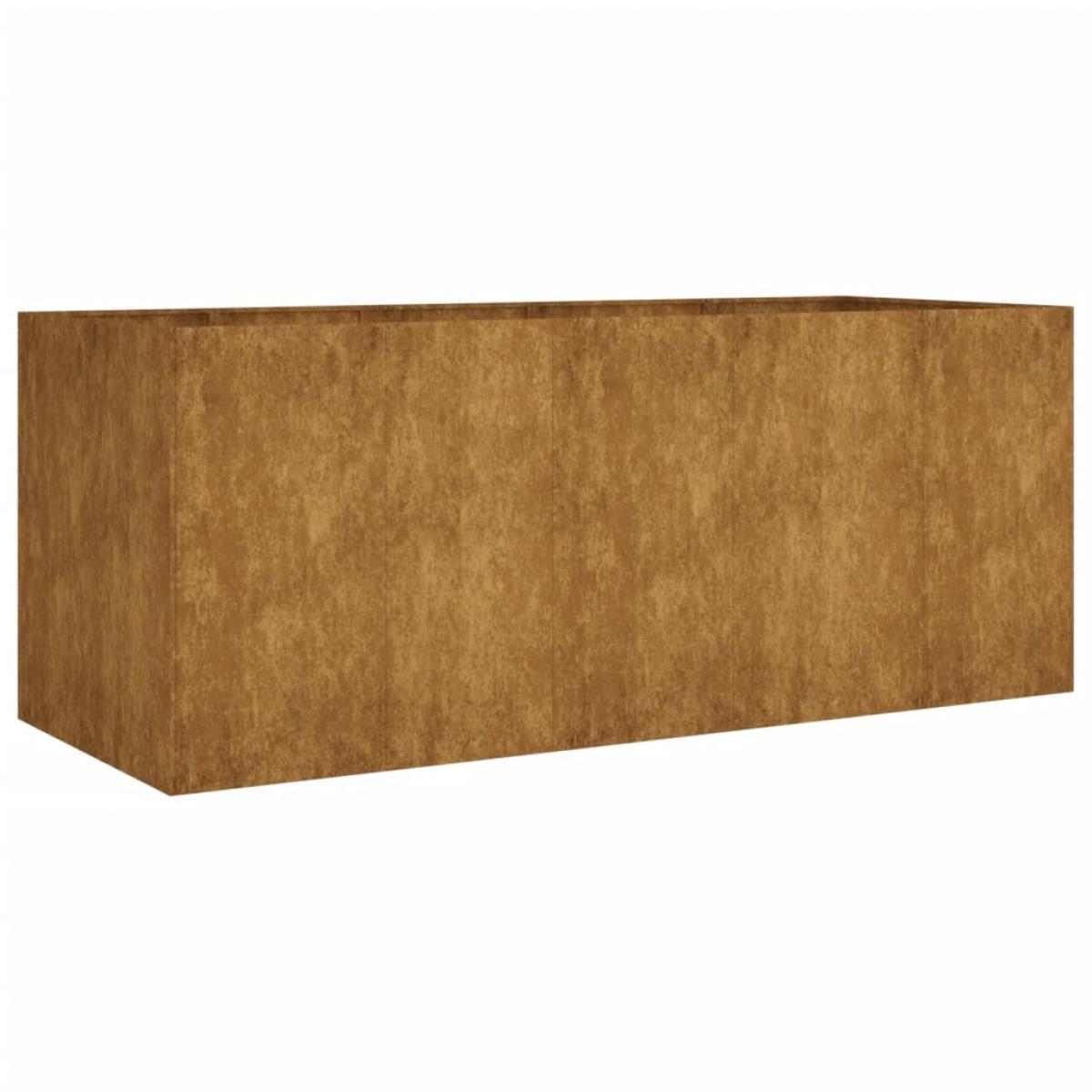 Jardinera acero corten 200x80x80 cm