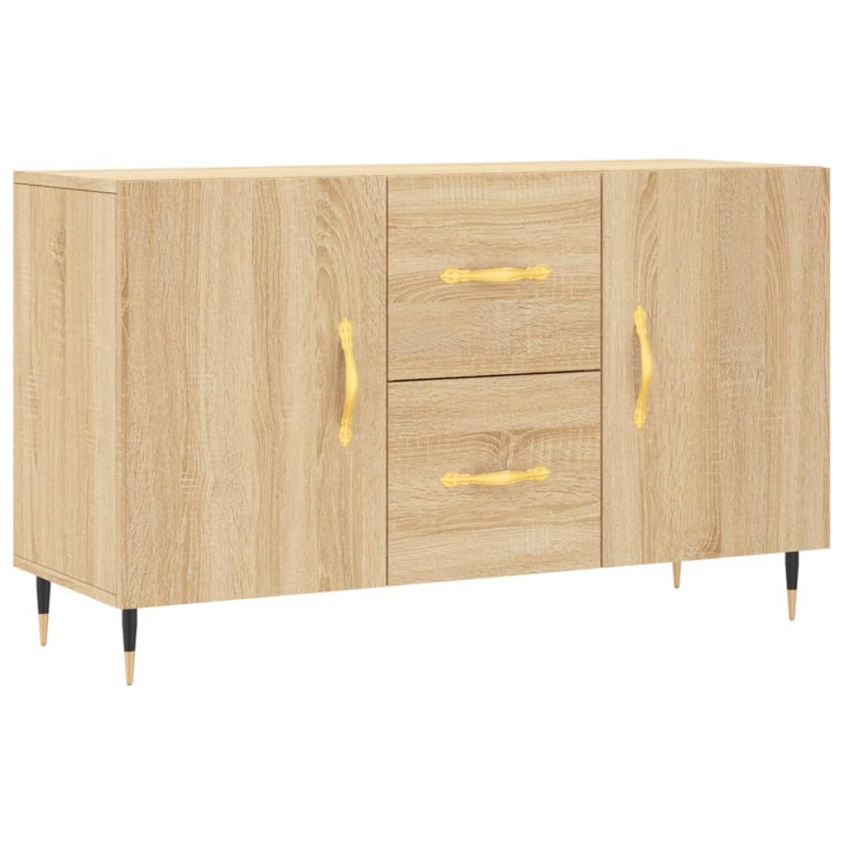 Aparador de madera de ingeniería roble Sonoma 100x36x60 cm
