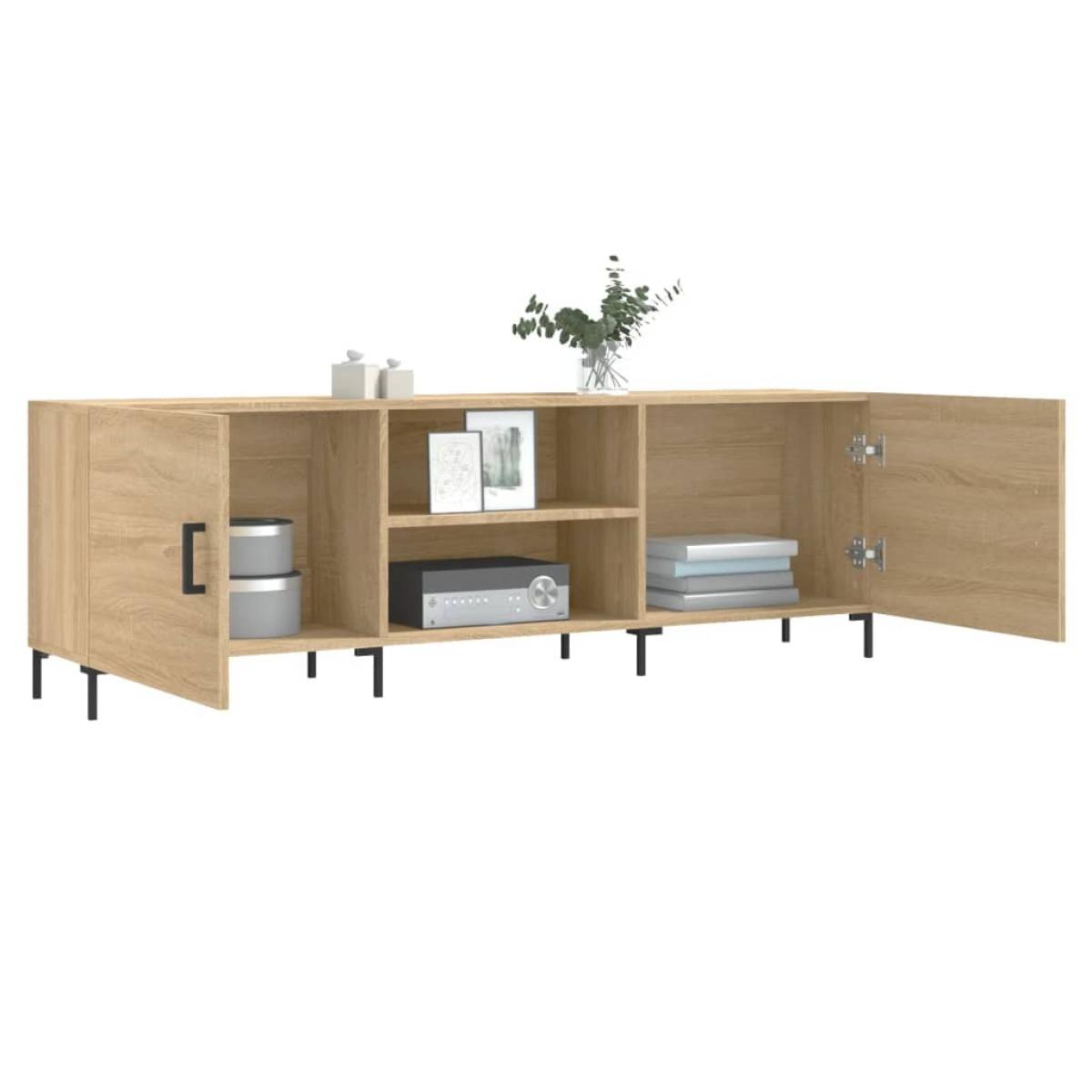 Mueble para TV madera de ingeniería roble Sonoma 150x30x50 cm