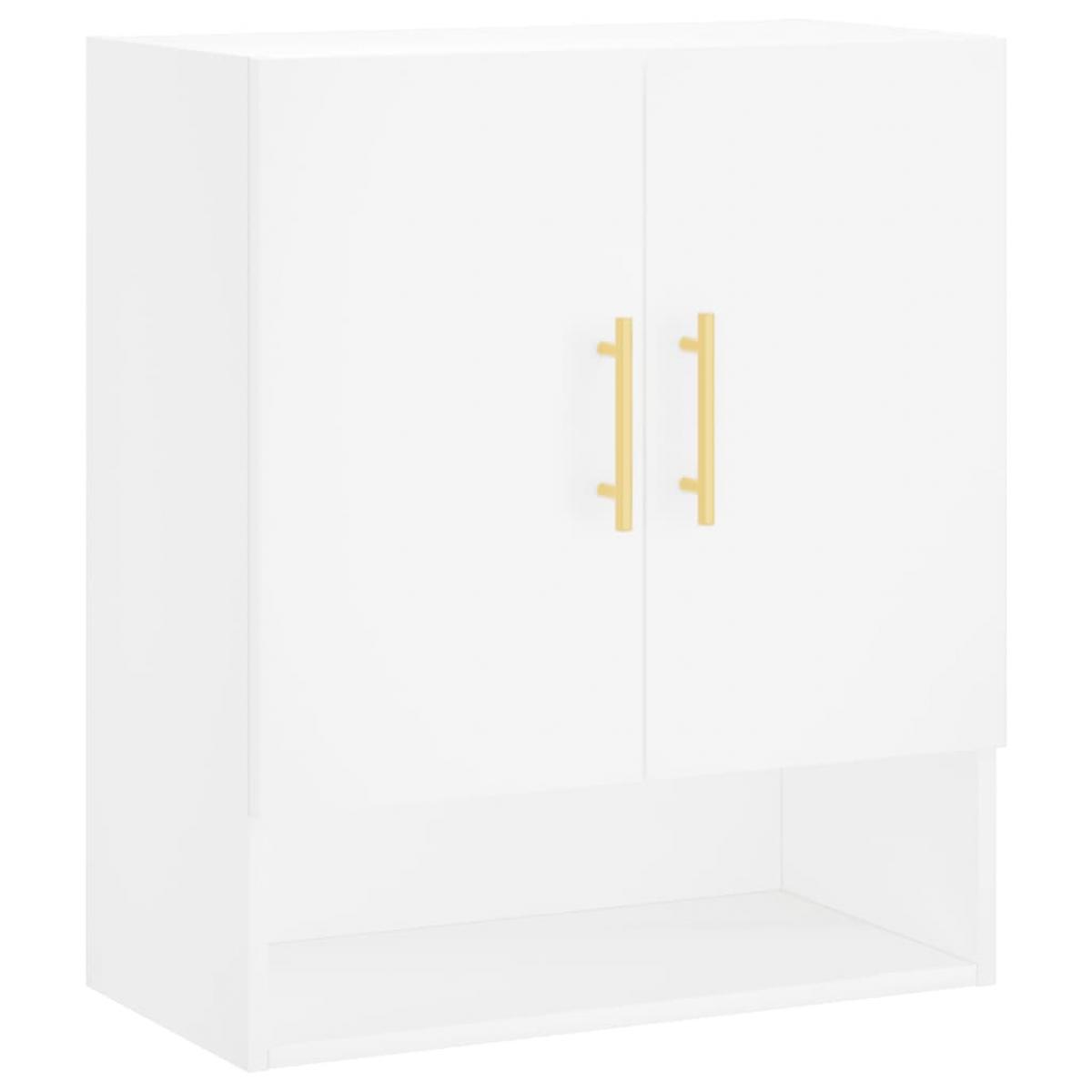 Armario de pared madera de ingeniería blanco 60x31x70 cm