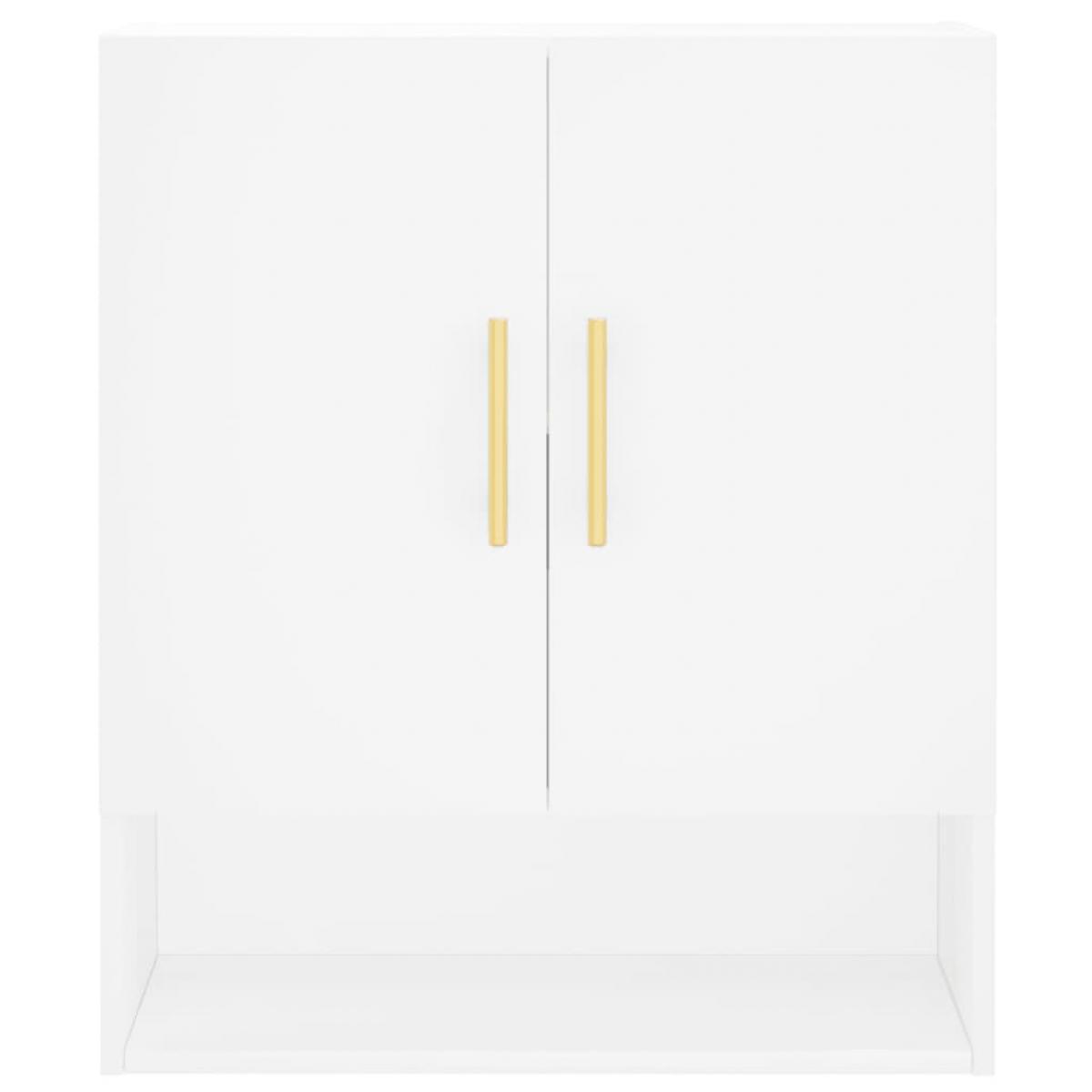 Armario de pared madera de ingeniería blanco 60x31x70 cm