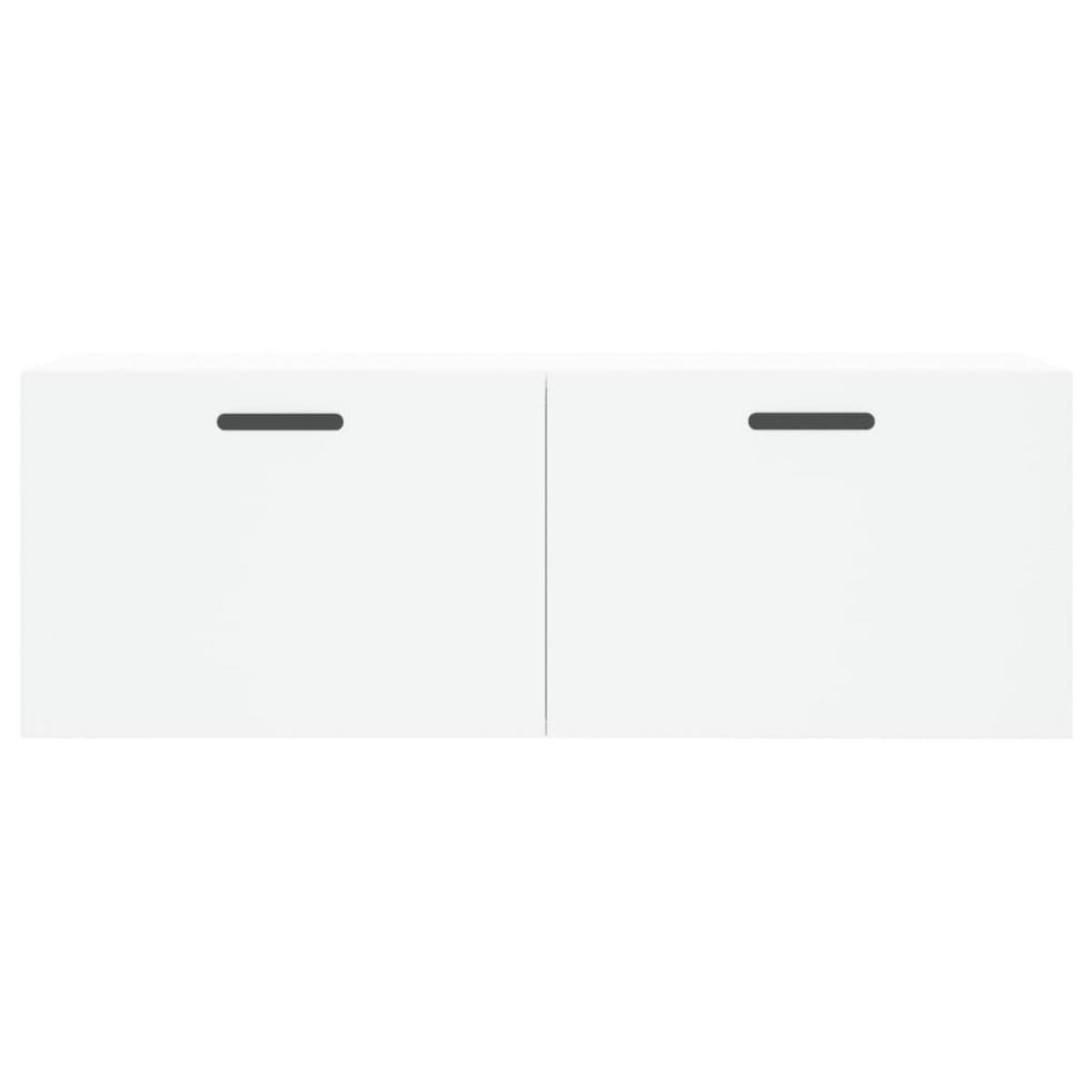 Armario de pared madera de ingeniería blanco 100x36,5x35 cm