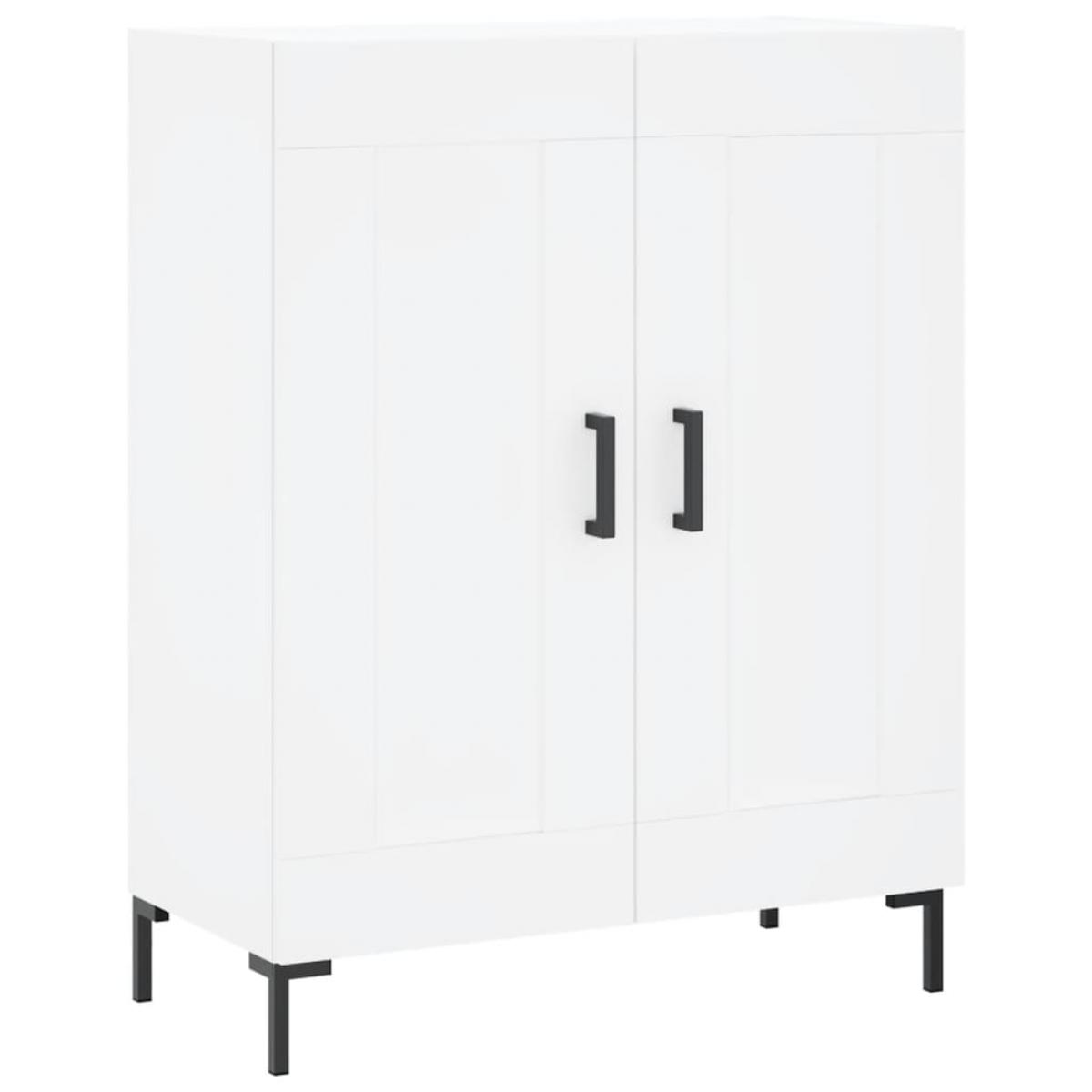 Aparador de madera de ingeniería blanco 69,5x34x90 cm