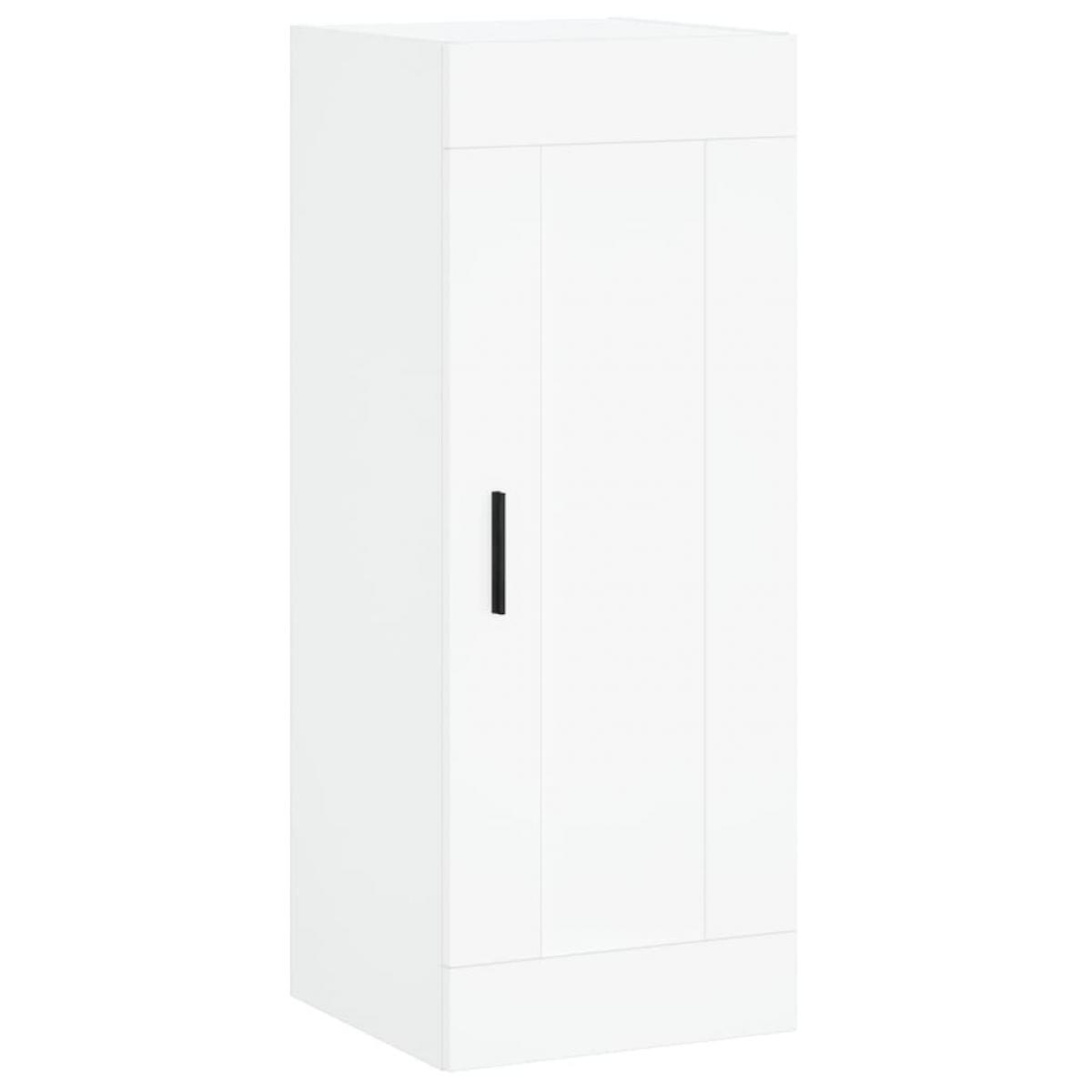Armario de pared madera de ingeniería blanco 34,5x34x90 cm