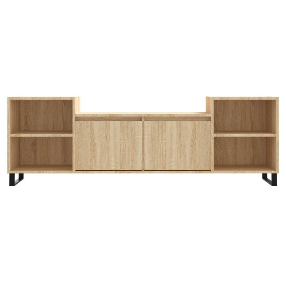 Mueble para TV madera contrachapada roble Sonoma 160x35x55 cm