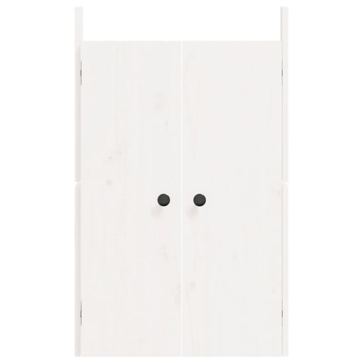 Puertas de cocina exterior madera maciza pino blanco 50x9x82 cm