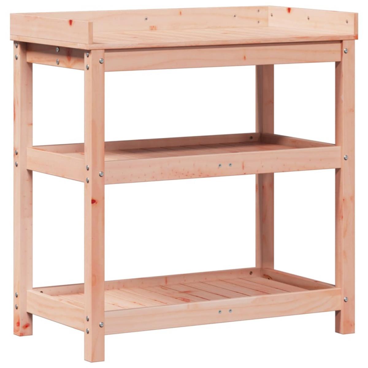 Mesa de plantación con estantes madera Douglas 82,5x45x86,5 cm