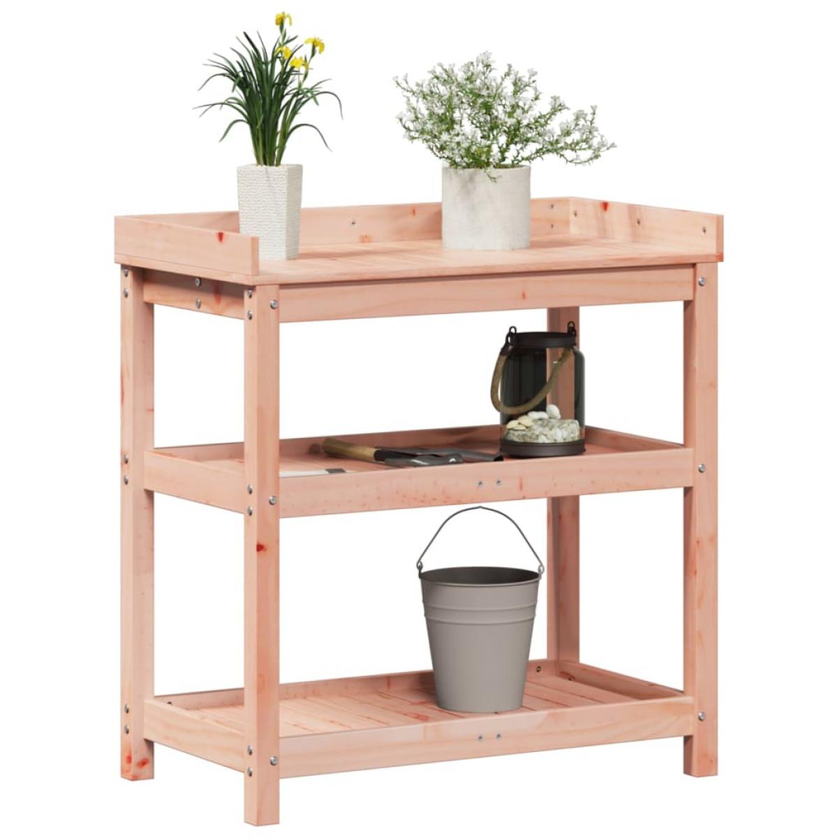 Mesa de plantación con estantes madera Douglas 82,5x45x86,5 cm