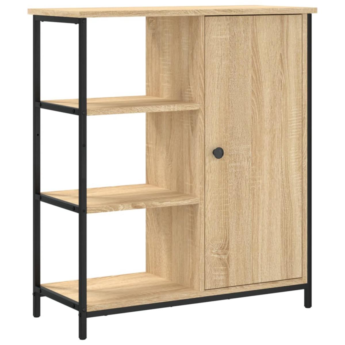 Aparador de madera de ingeniería roble Sonoma 70x30x80 cm