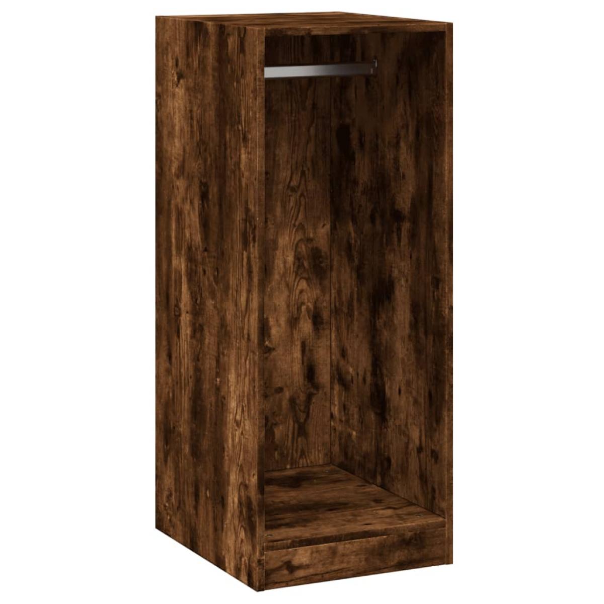 Armario de madera de ingeniería roble ahumado 48x41x102 cm