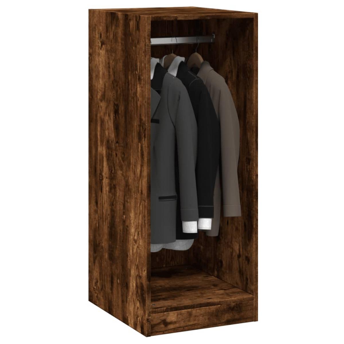 Armario de madera de ingeniería roble ahumado 48x41x102 cm