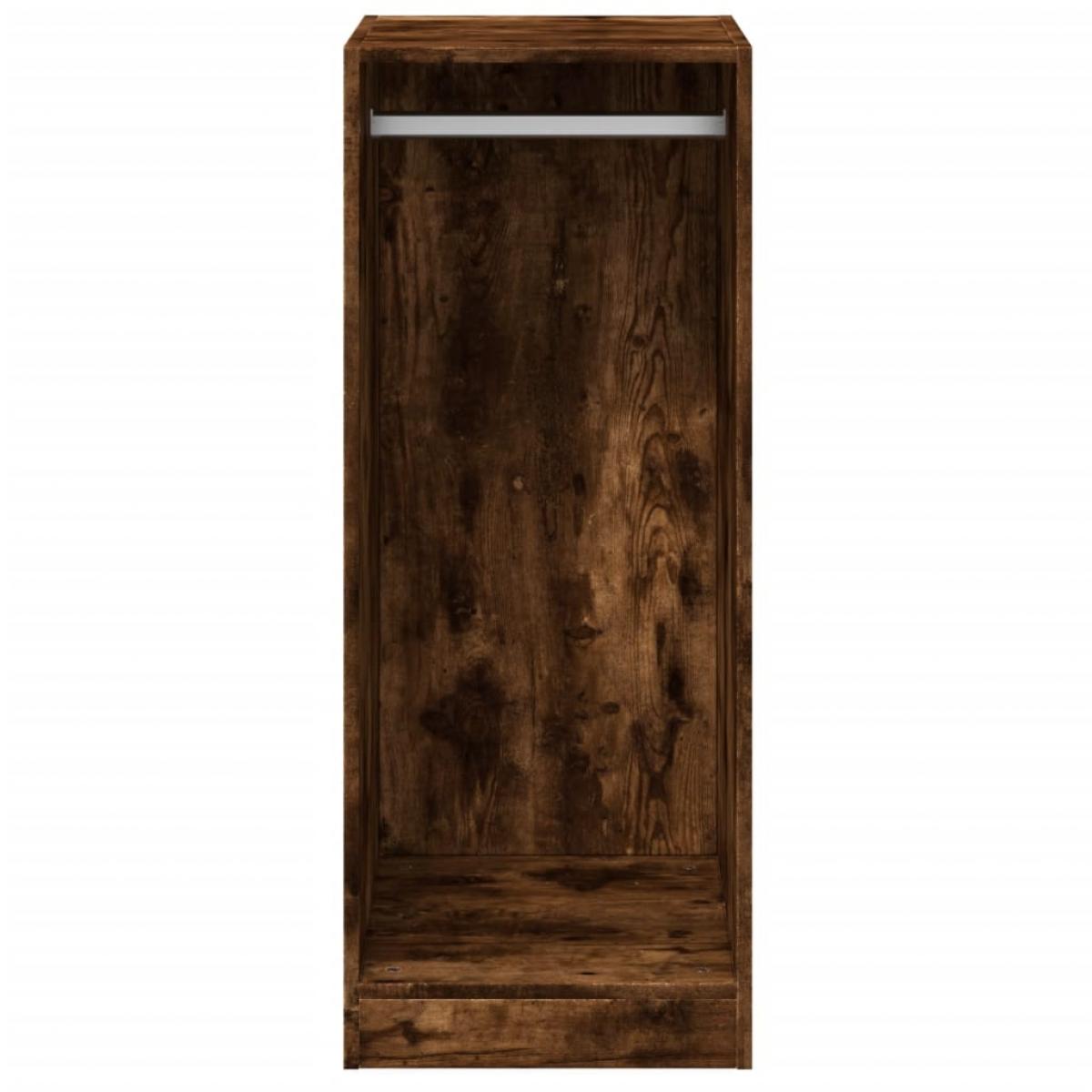 Armario de madera de ingeniería roble ahumado 48x41x102 cm