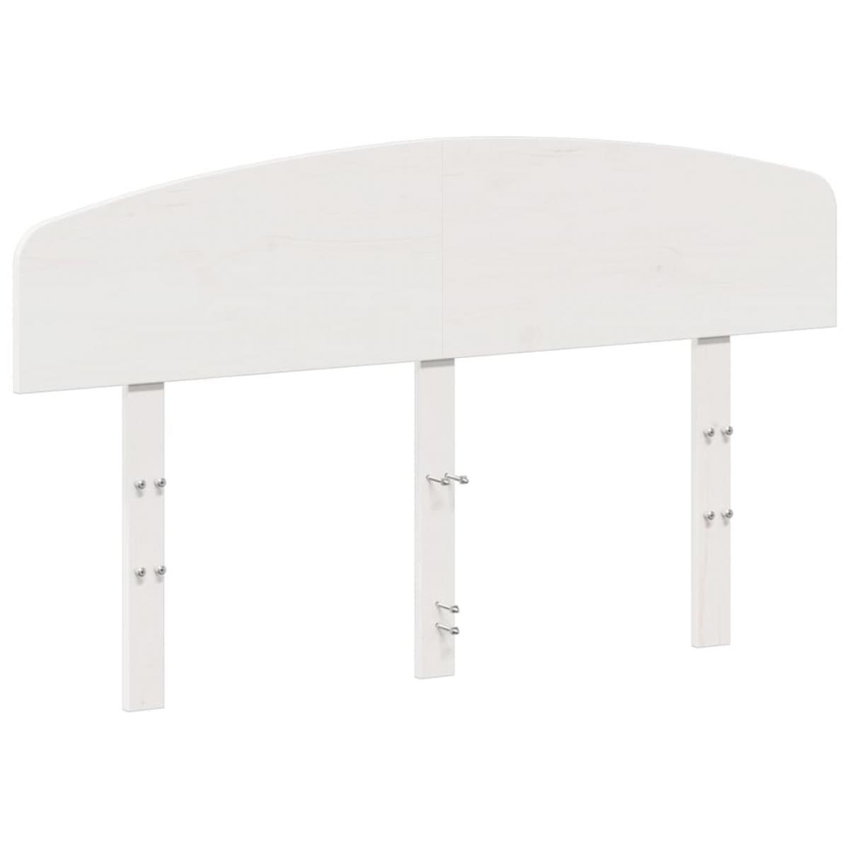 Cabecero de cama madera maciza de pino blanco 135 cm